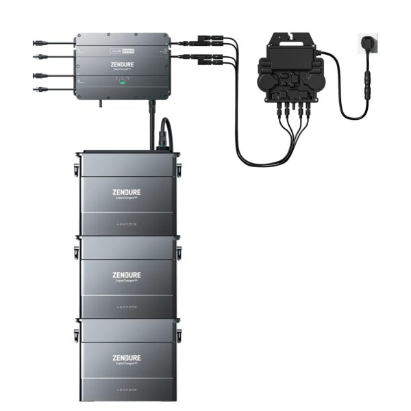 kit solaire Solarflow hub2000 + 3 batteries 5760Wh + 1 mini onduleur Z1